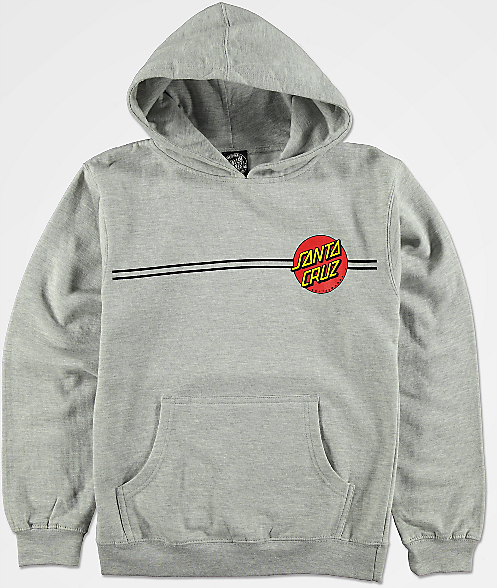 santa cruz gray hoodie