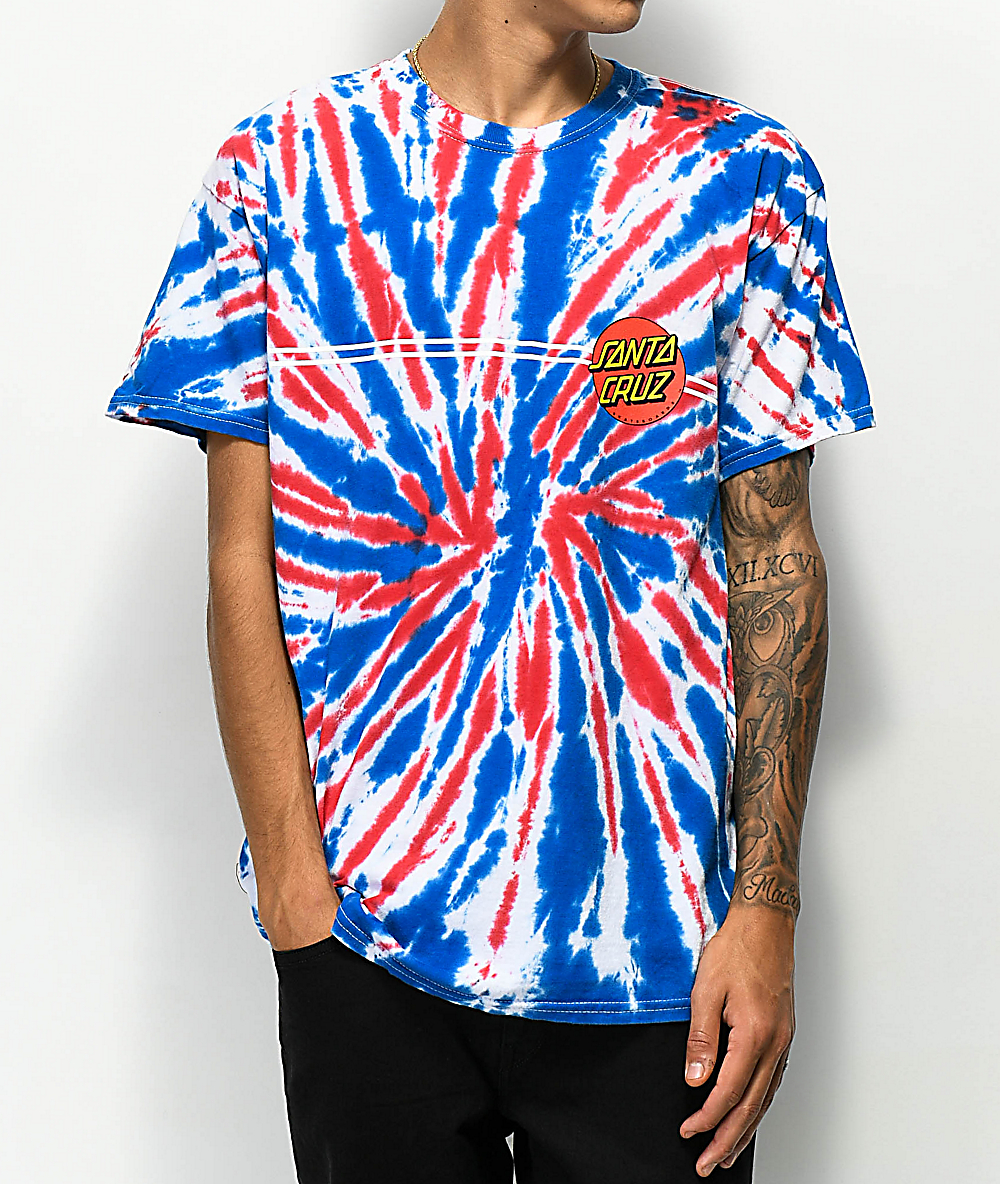 union jack tie dye shirt