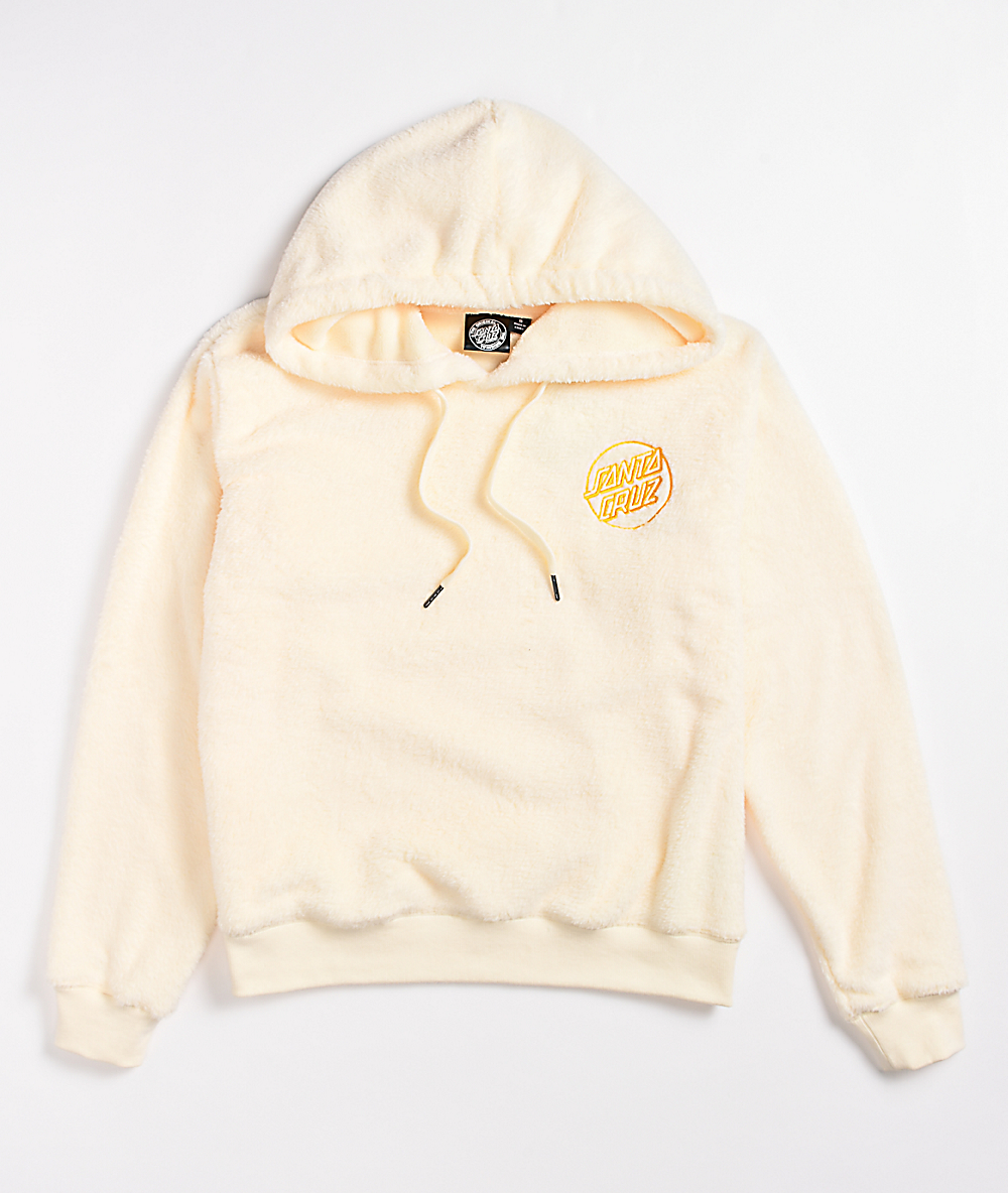 cream colored hoodie