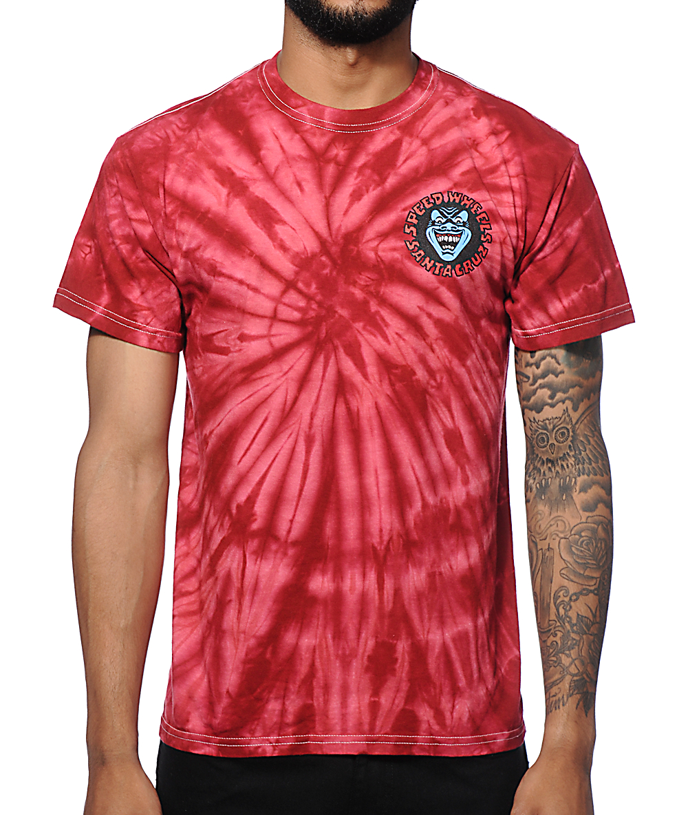 Santa Cruz Screaming Hand Tie Dye T-Shirt | Zumiez