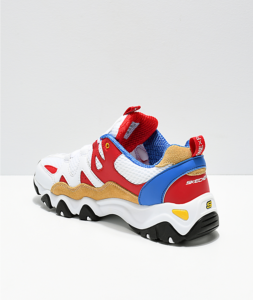 skechers d'lites 2 mujer rojas