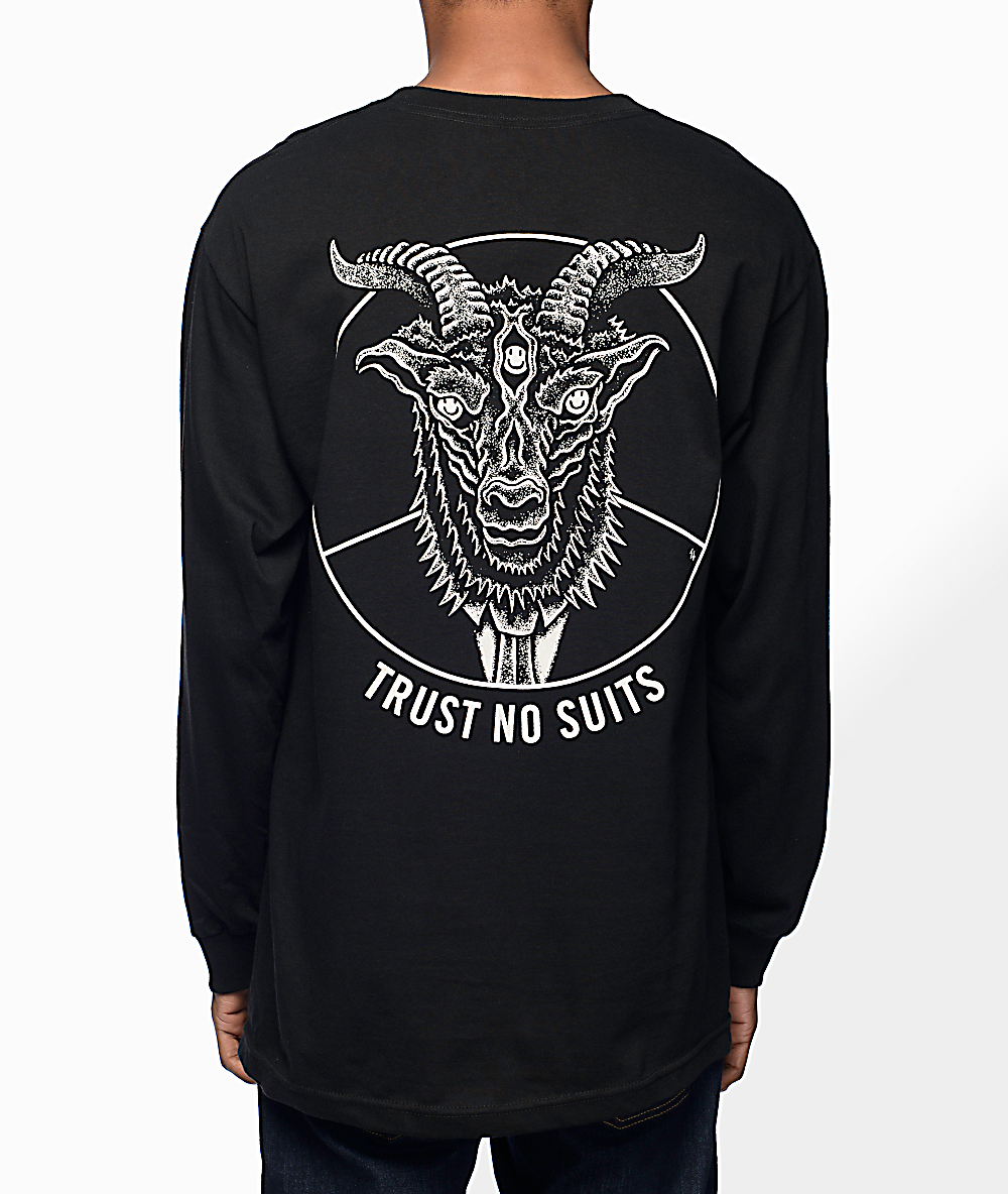 Sketchy Tank Trust Black Long Sleeve T Shirt