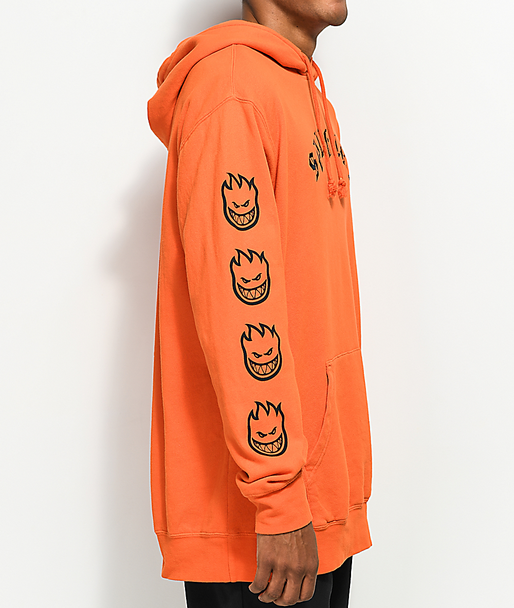 spitfire orange hoodie