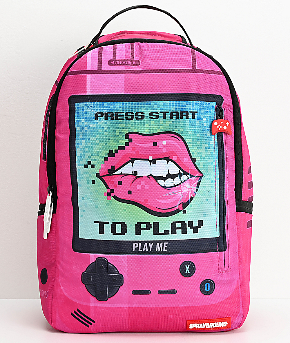 pink backpack