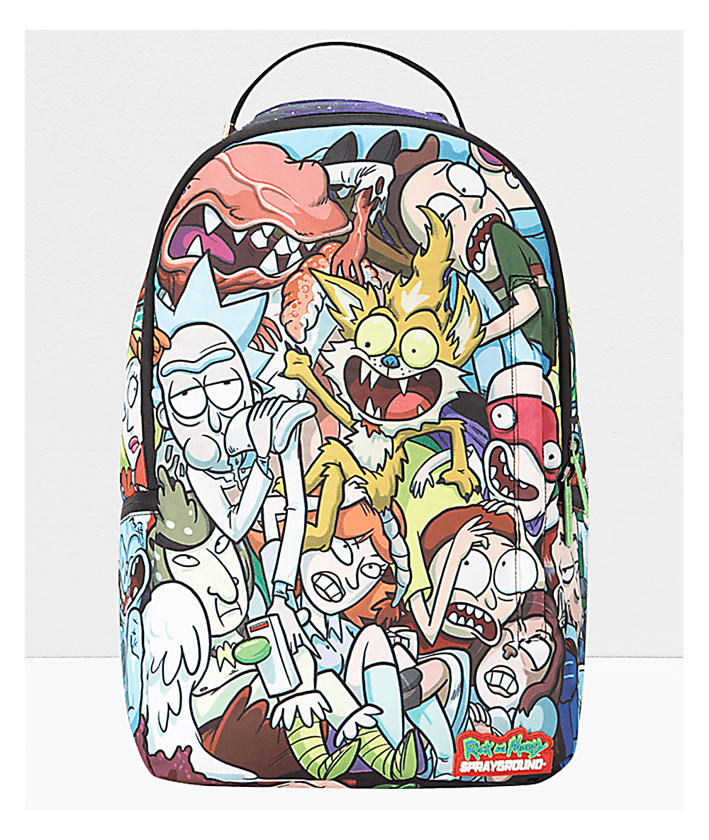 Sprayground X Rick And Morty Crammed Backpack | Zumiez