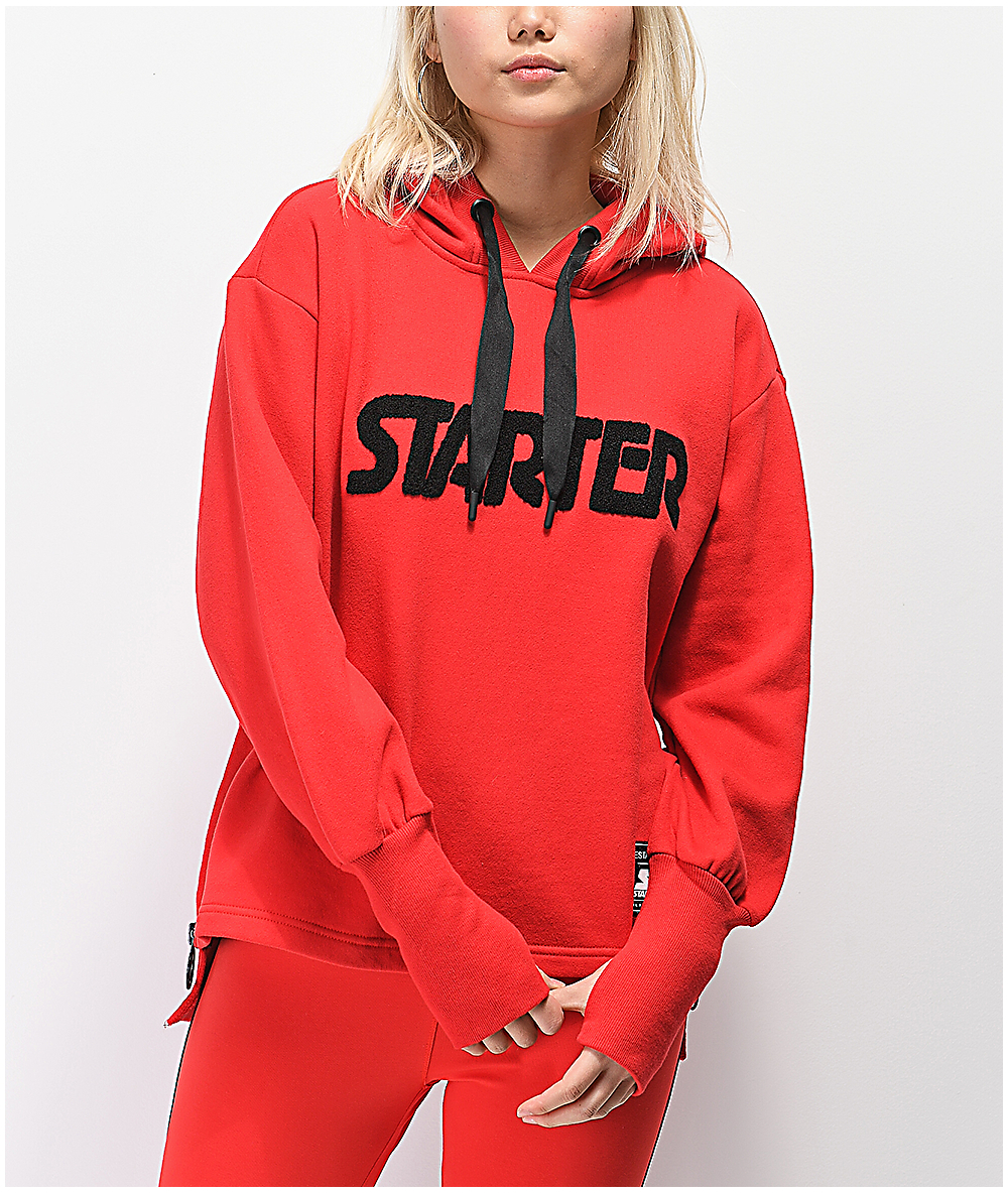 oversized hoodie red