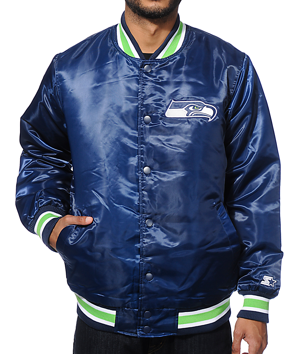 Starter Seattle Seahawks Satin Jacket | Zumiez