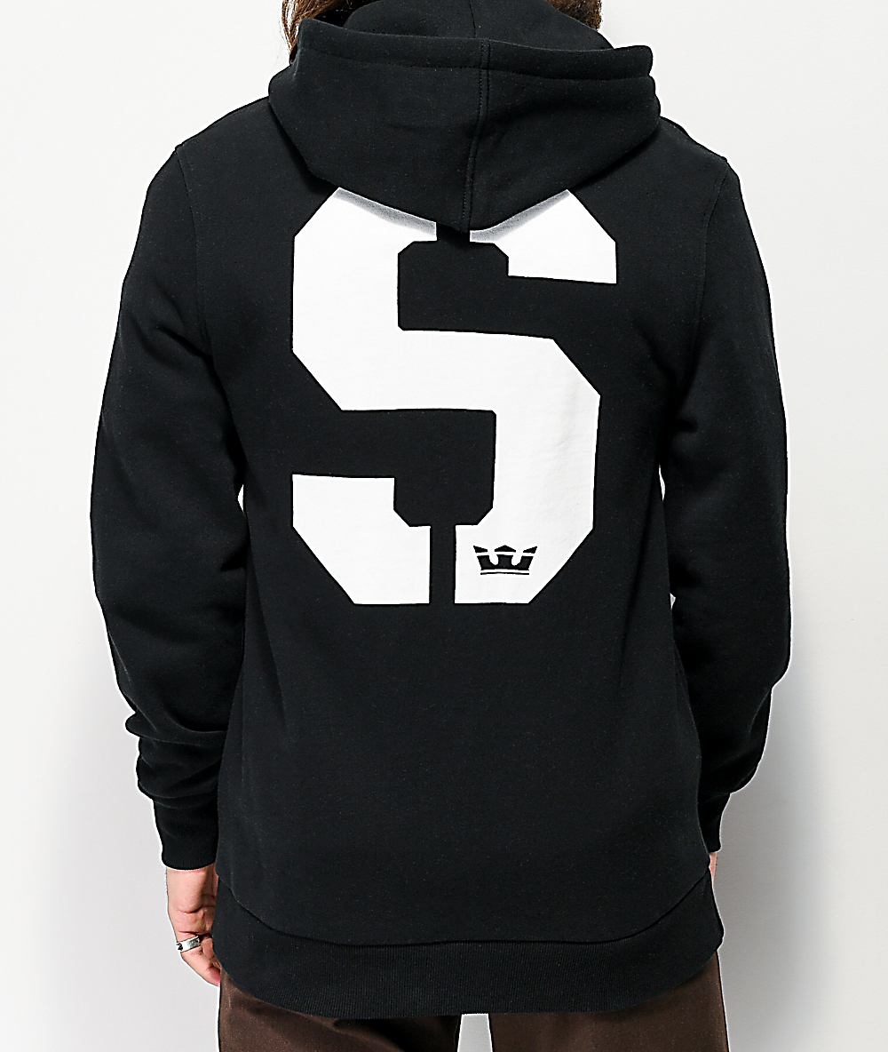 black hoodie without pocket