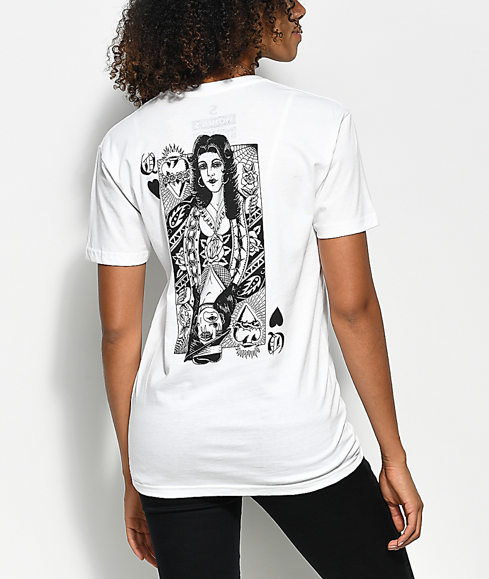 camiseta queen blanca