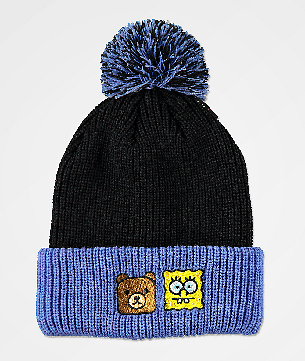 teddy fresh black beanie