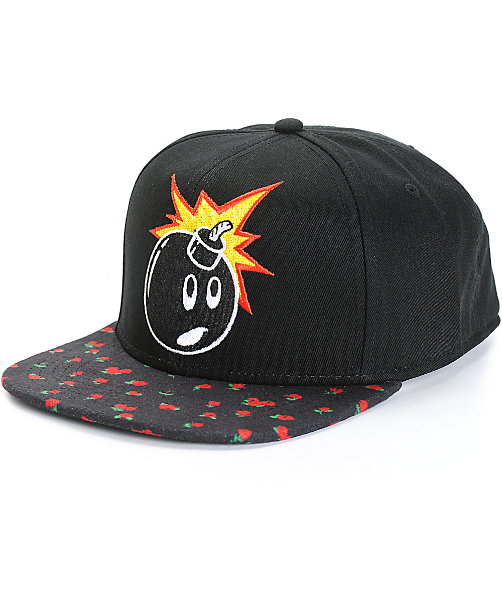 the hundreds rose cap black