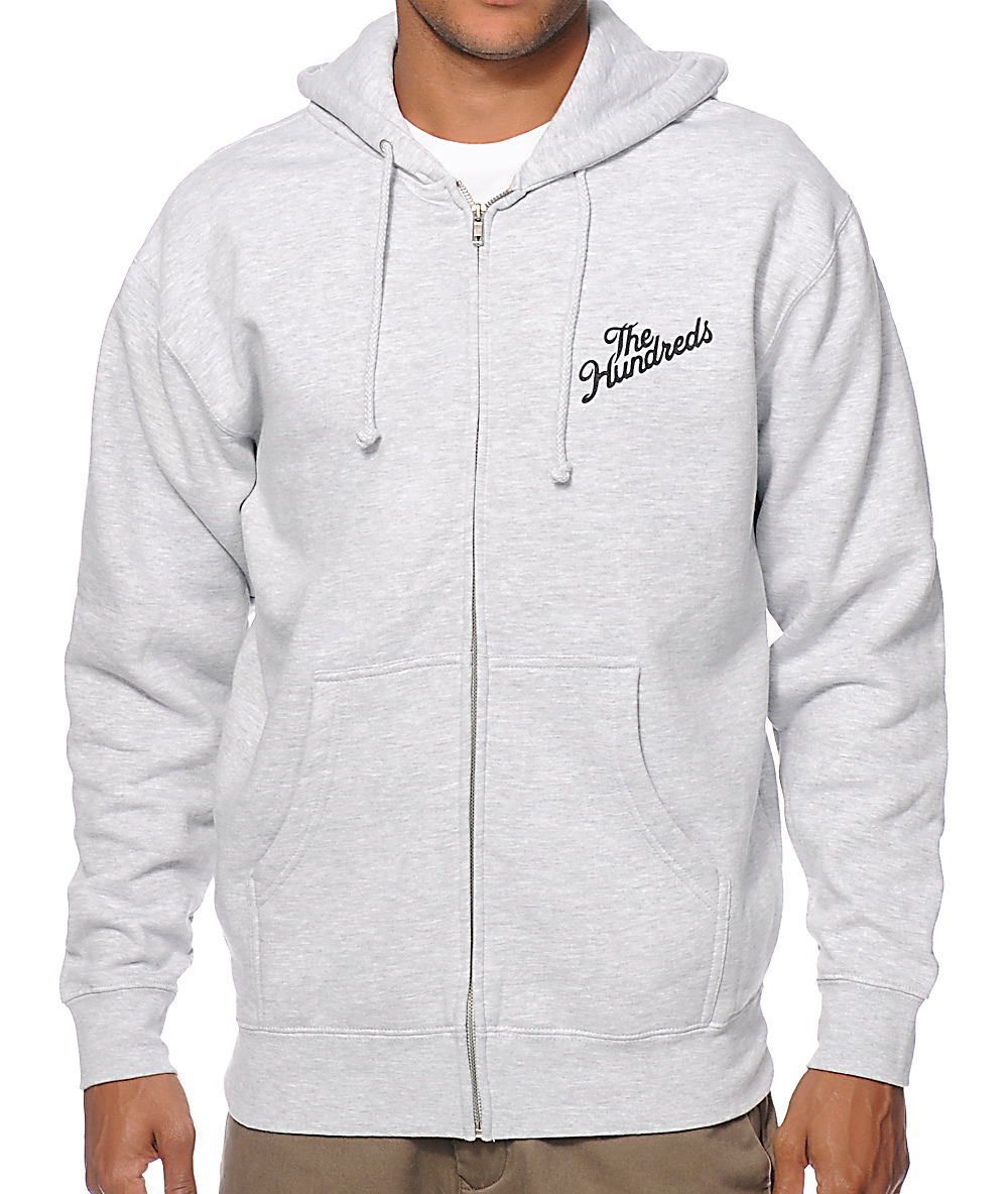 slanted zipper hoodie