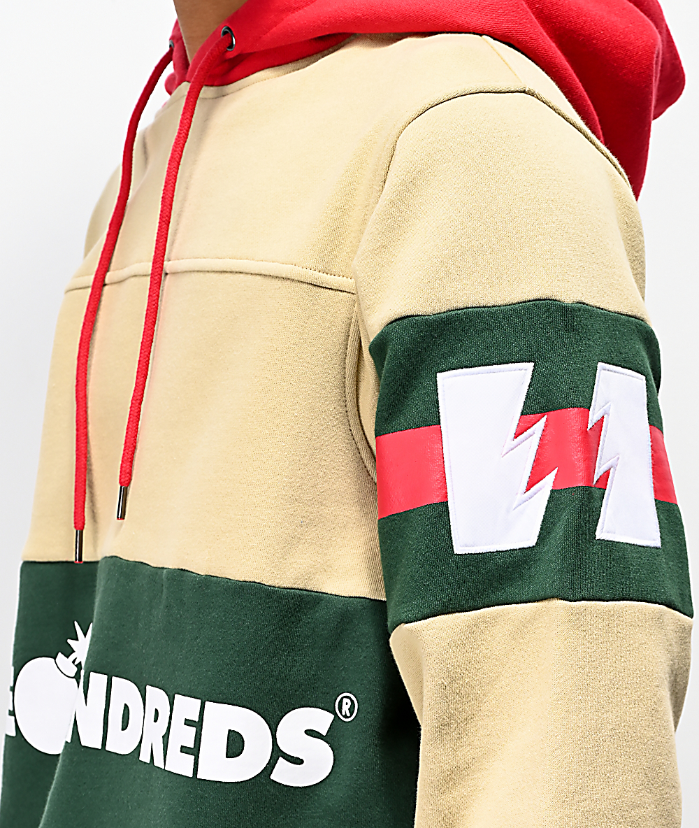 the hundreds hoodie beige