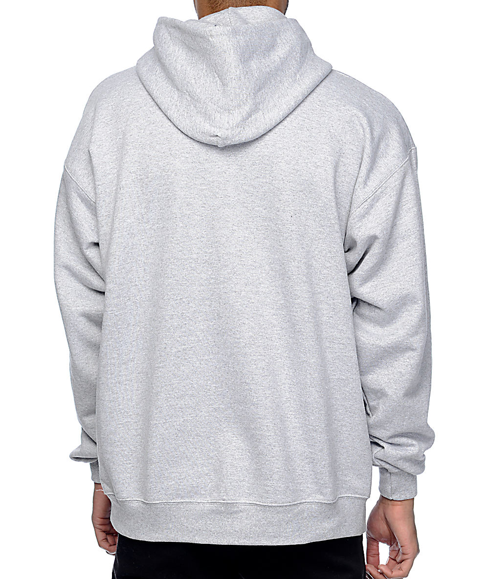 Thrasher Flame Logo Grey Hoodie | Zumiez