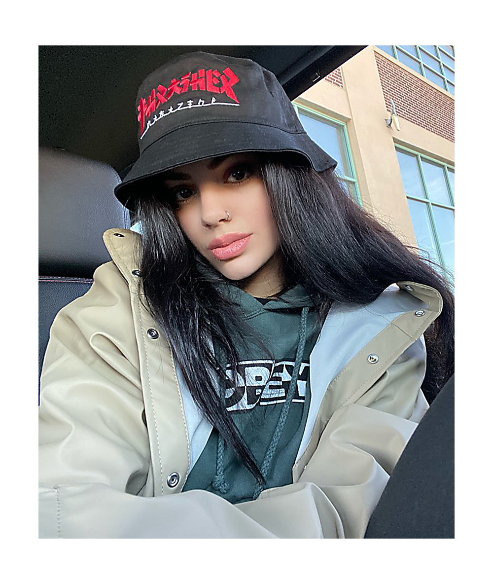 thrasher godzilla bucket hat