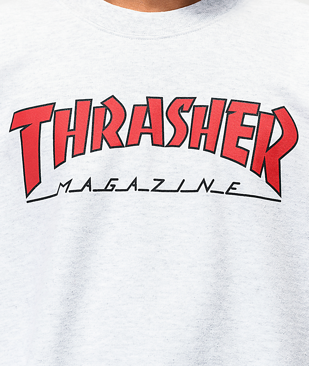 thrasher outlined crewneck