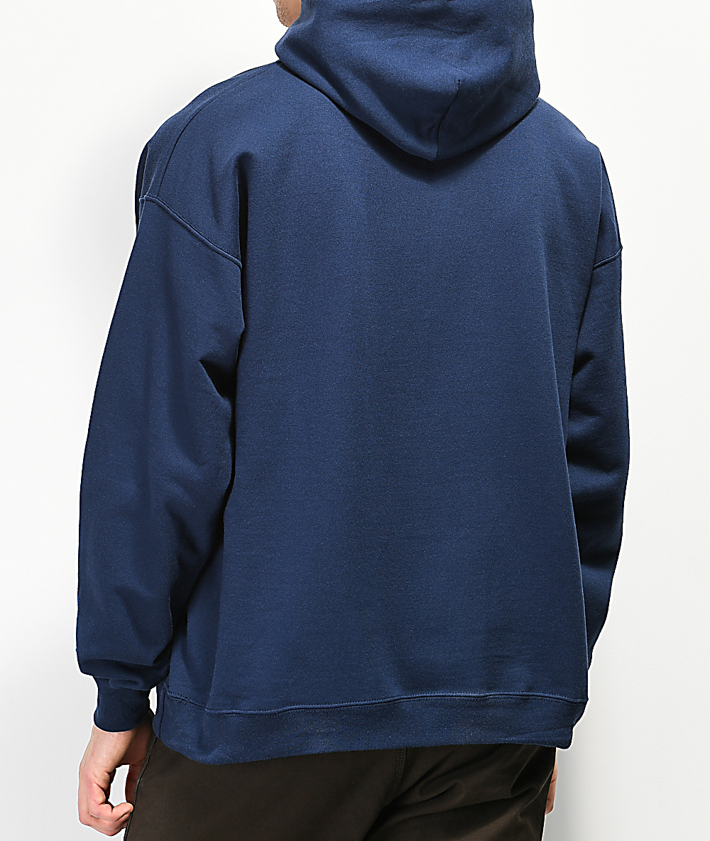 navy hoodie