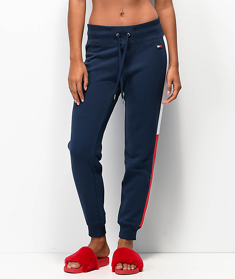 tommy hilfiger womens tracksuit navy
