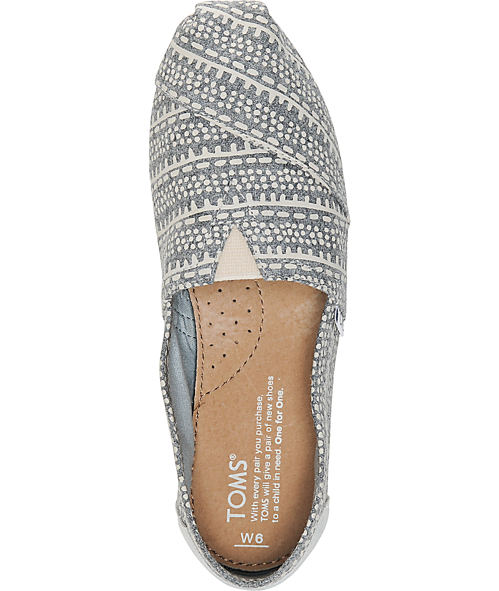 toms classic printed alpargata espadrille flat