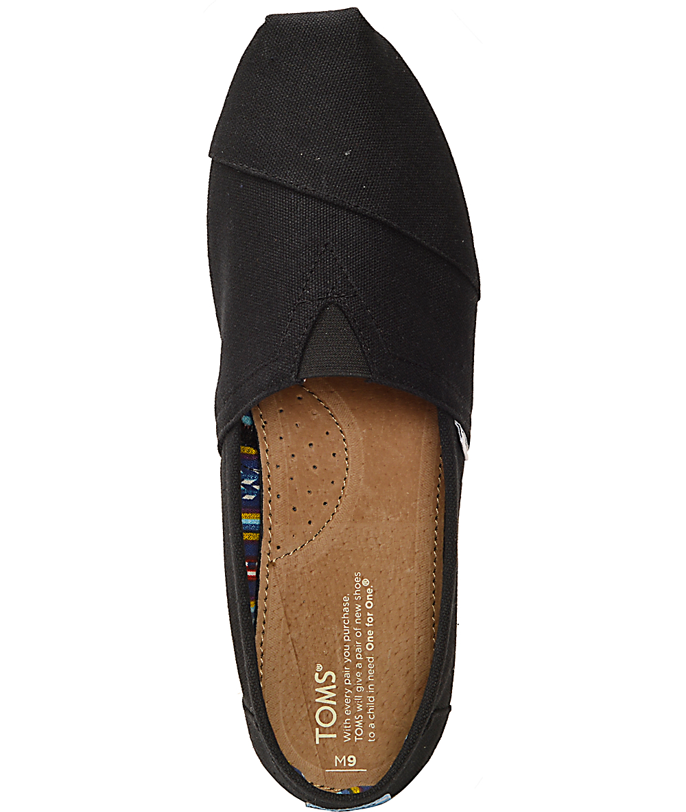 toms leather slip on