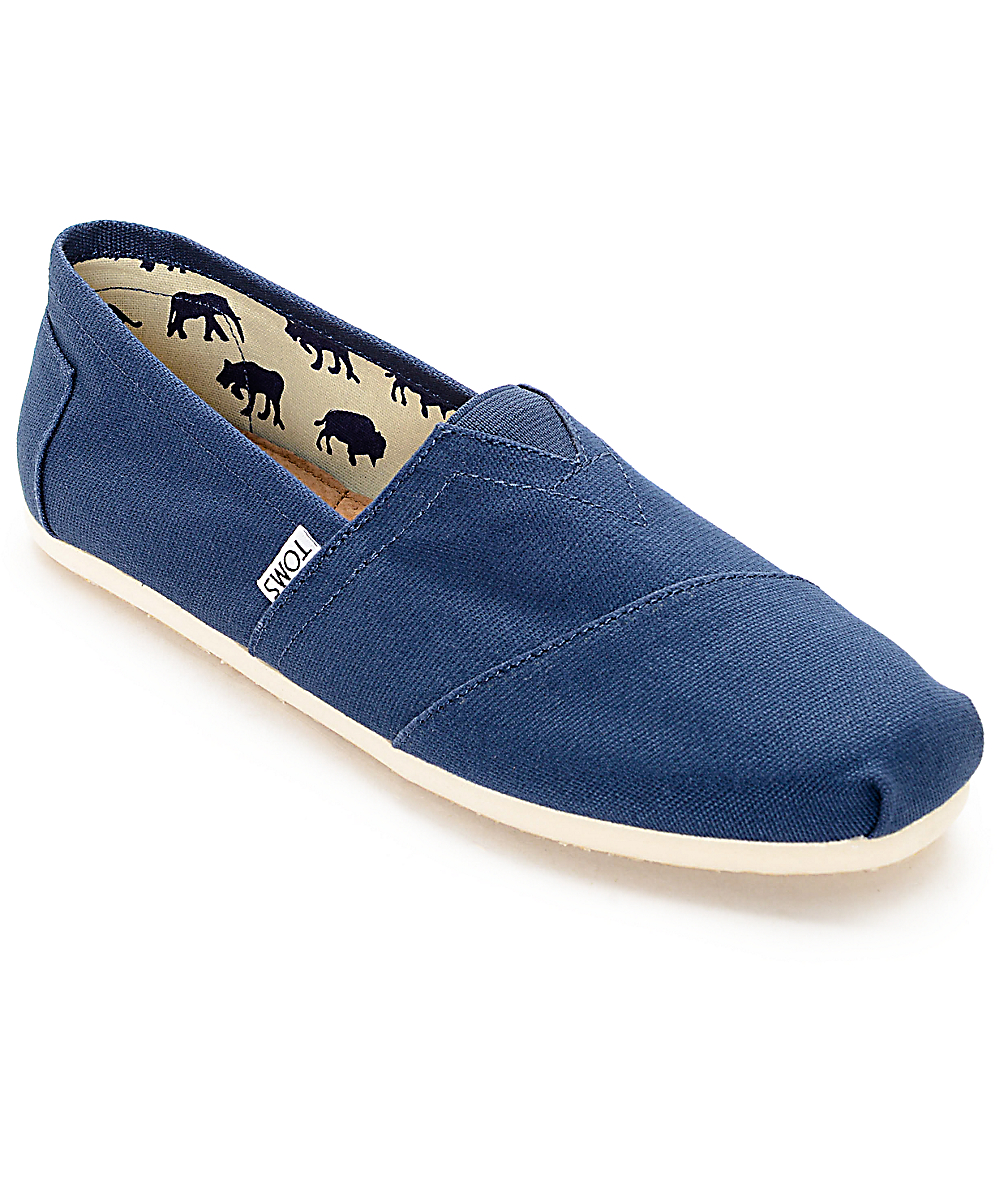 navy toms mens