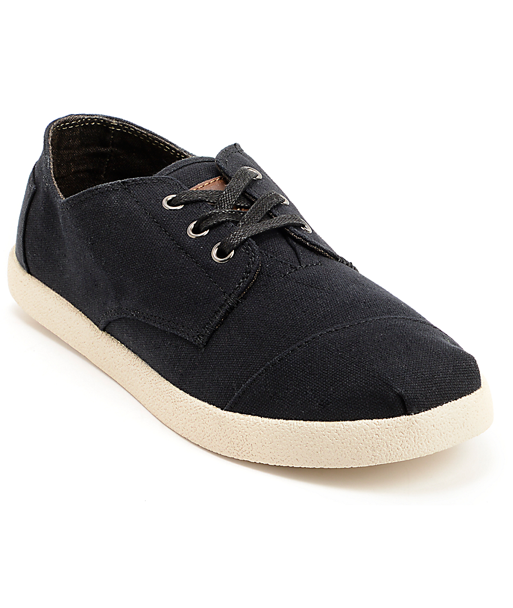 men's all black canvas shoes