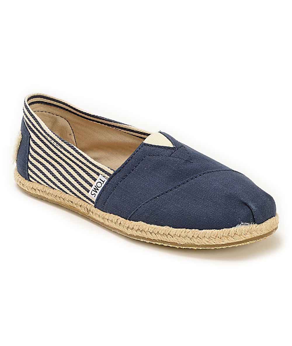 navy toms womens