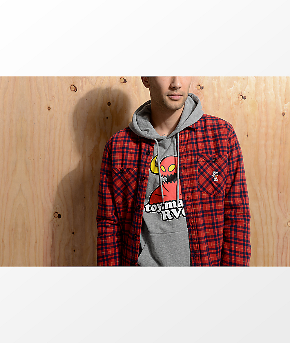 toy machine rvca hoodie