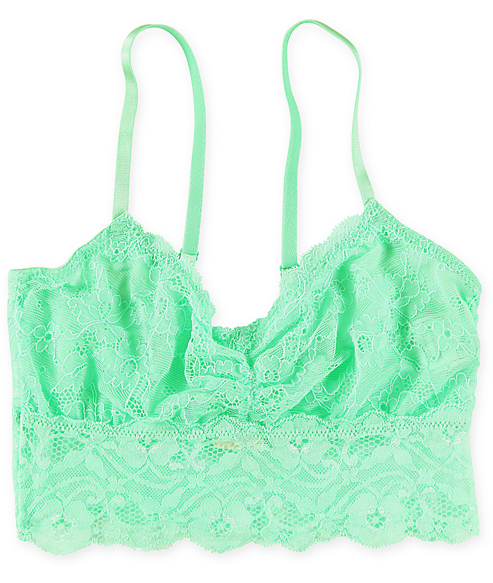 mint green bralette