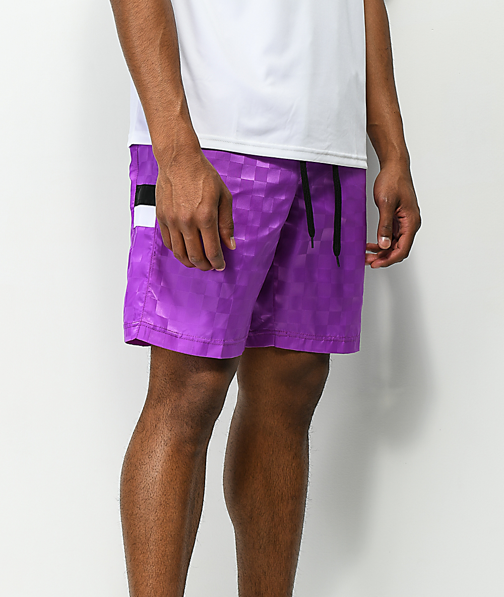 purple umbro shorts