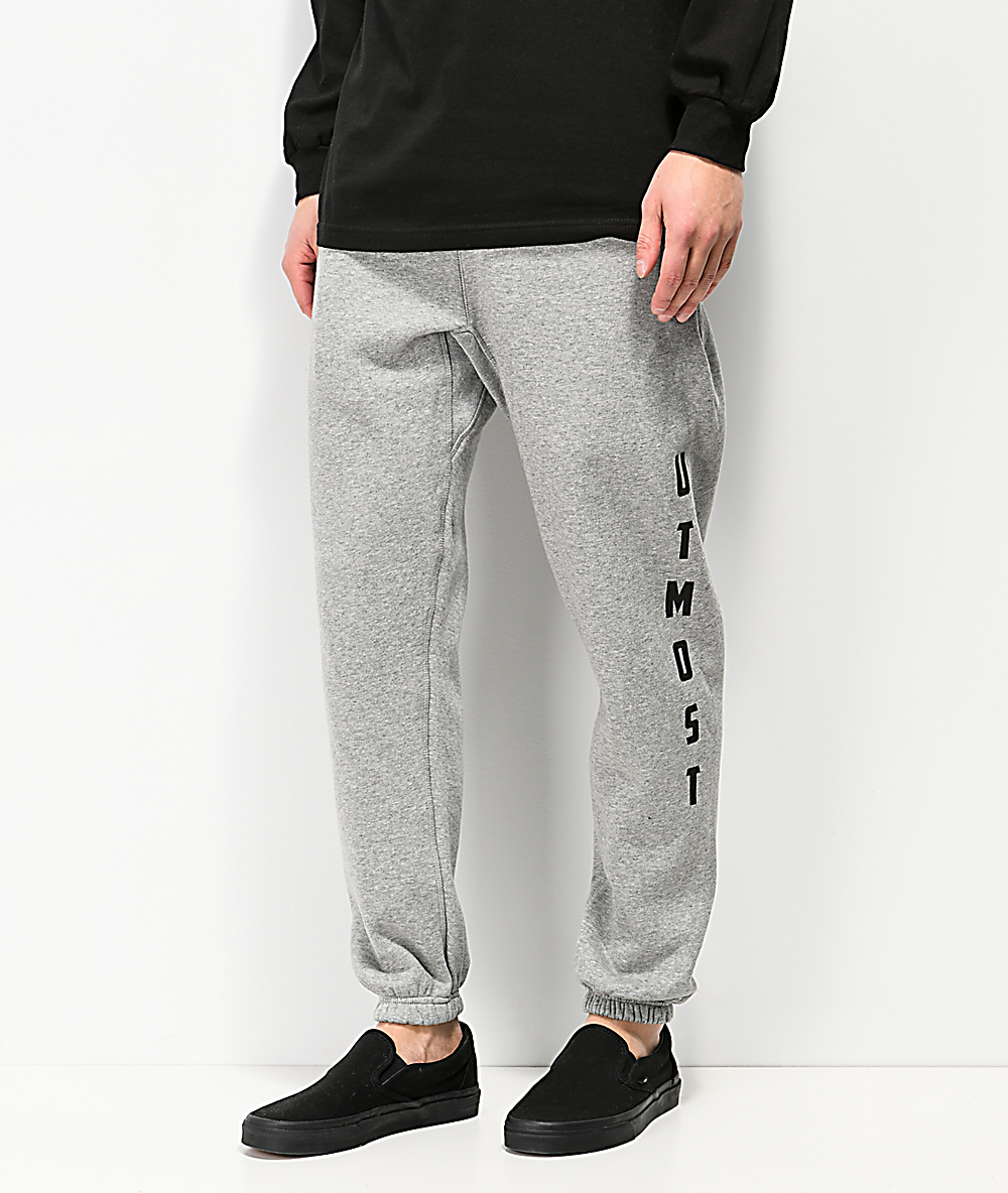 sweatpants with fly front
