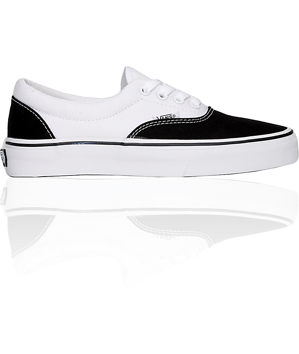 vans authentic black and white womens