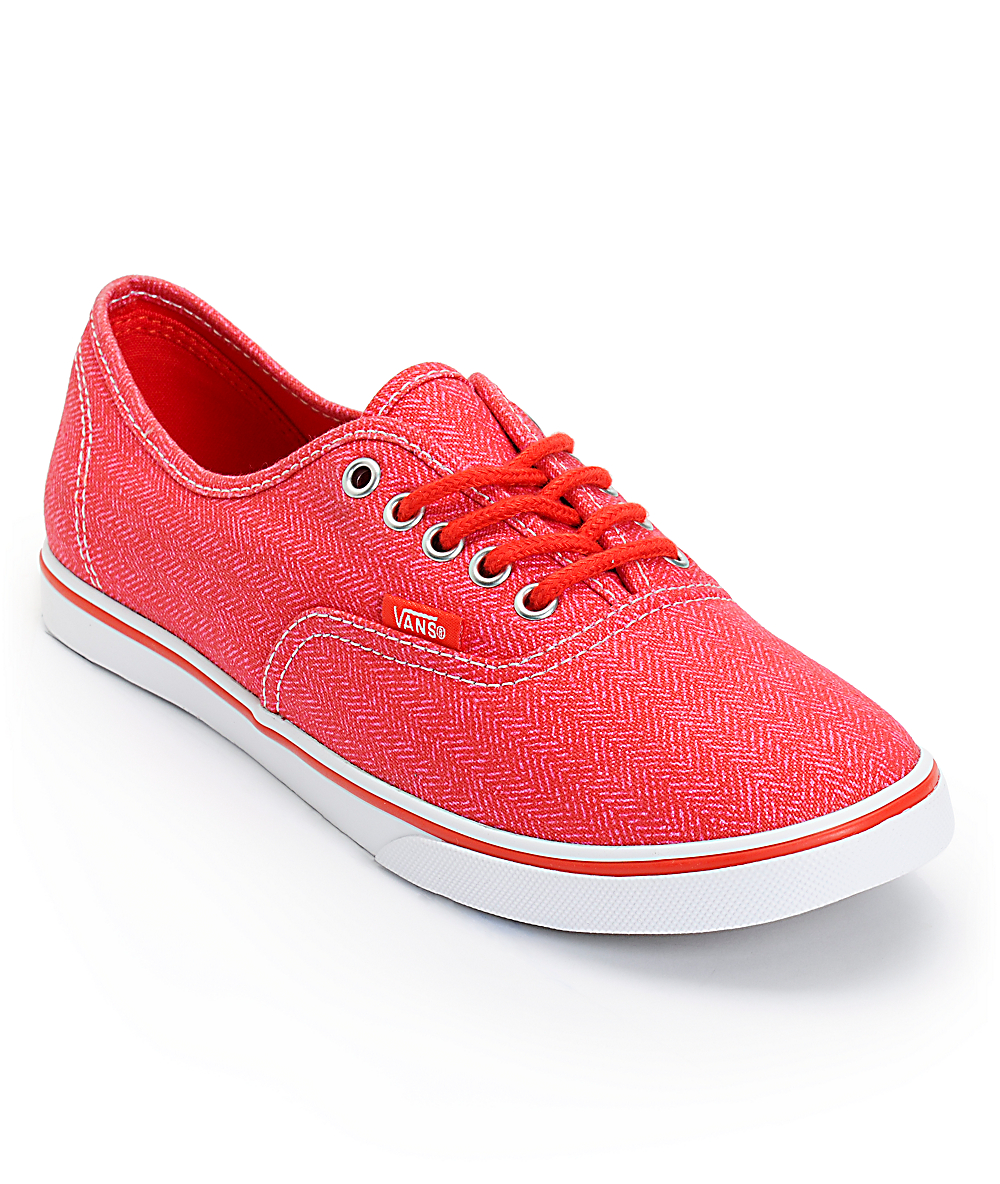 vans for girls red