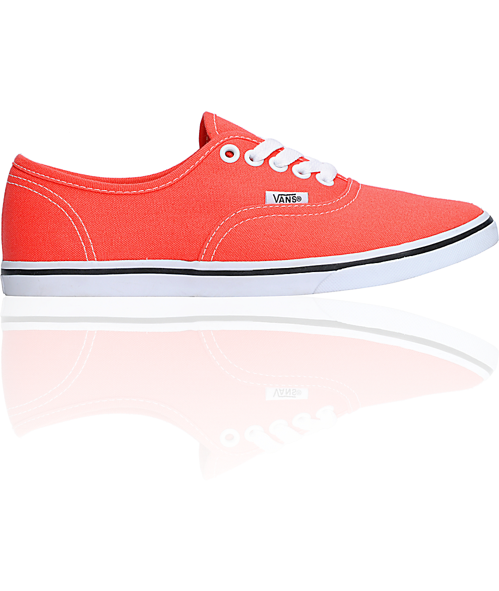 vans authentic lo pro neon pink