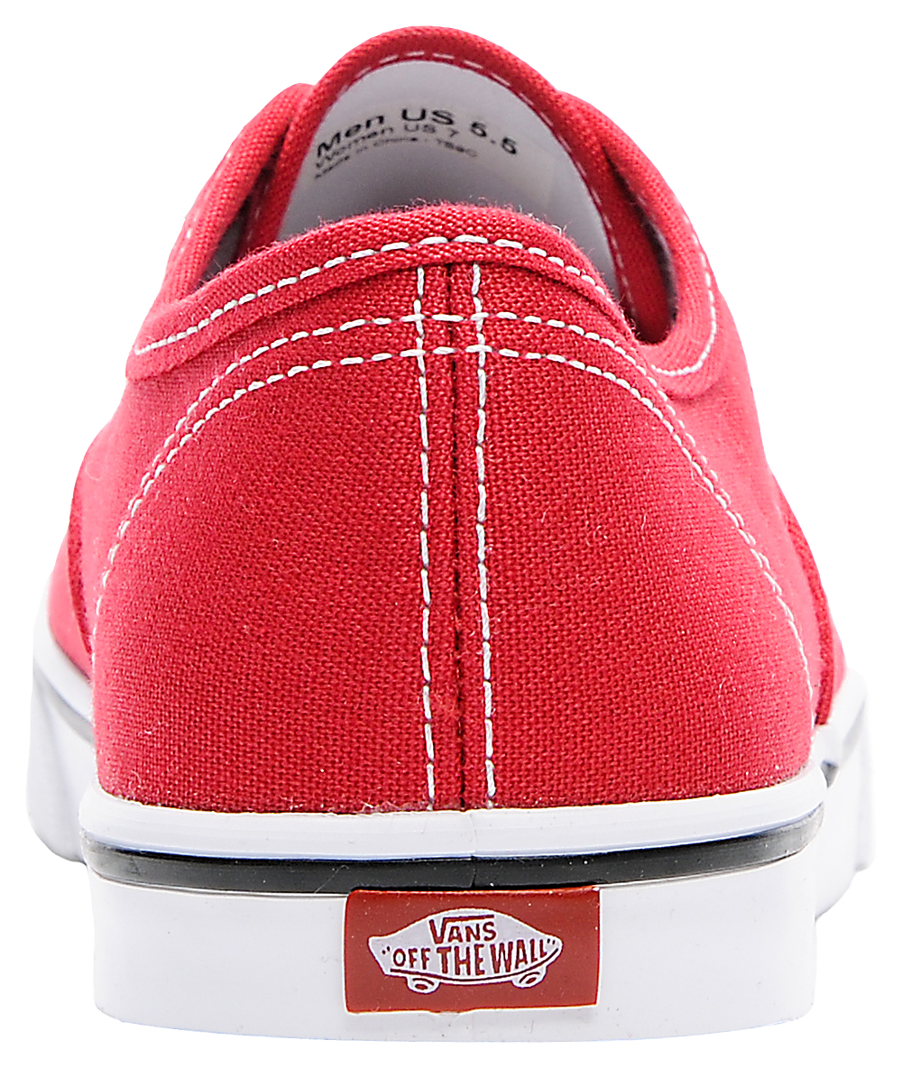 red low pro vans