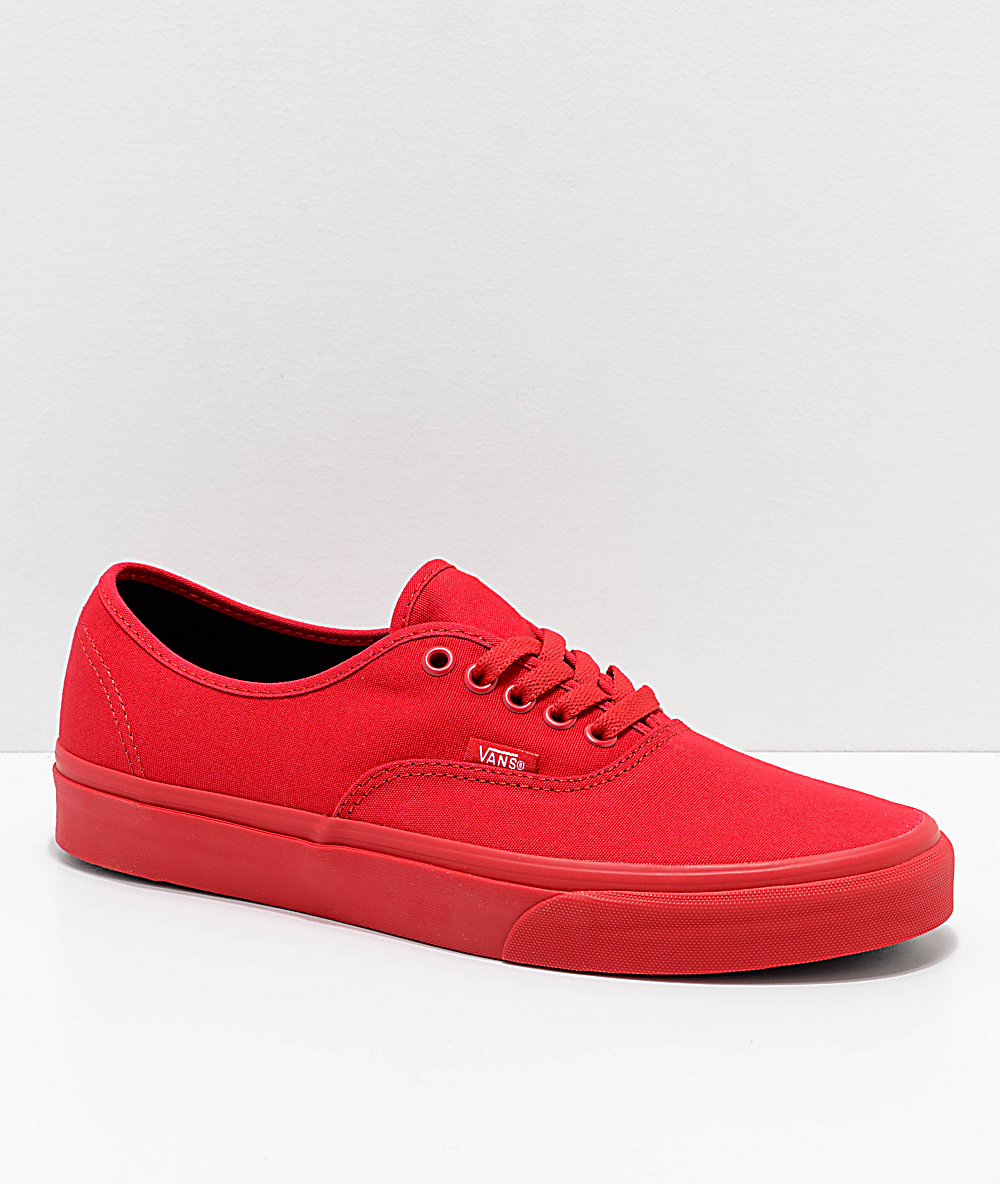 vans authentic true red & noir skate chaussures vans authentic true red & noir skate chaussures