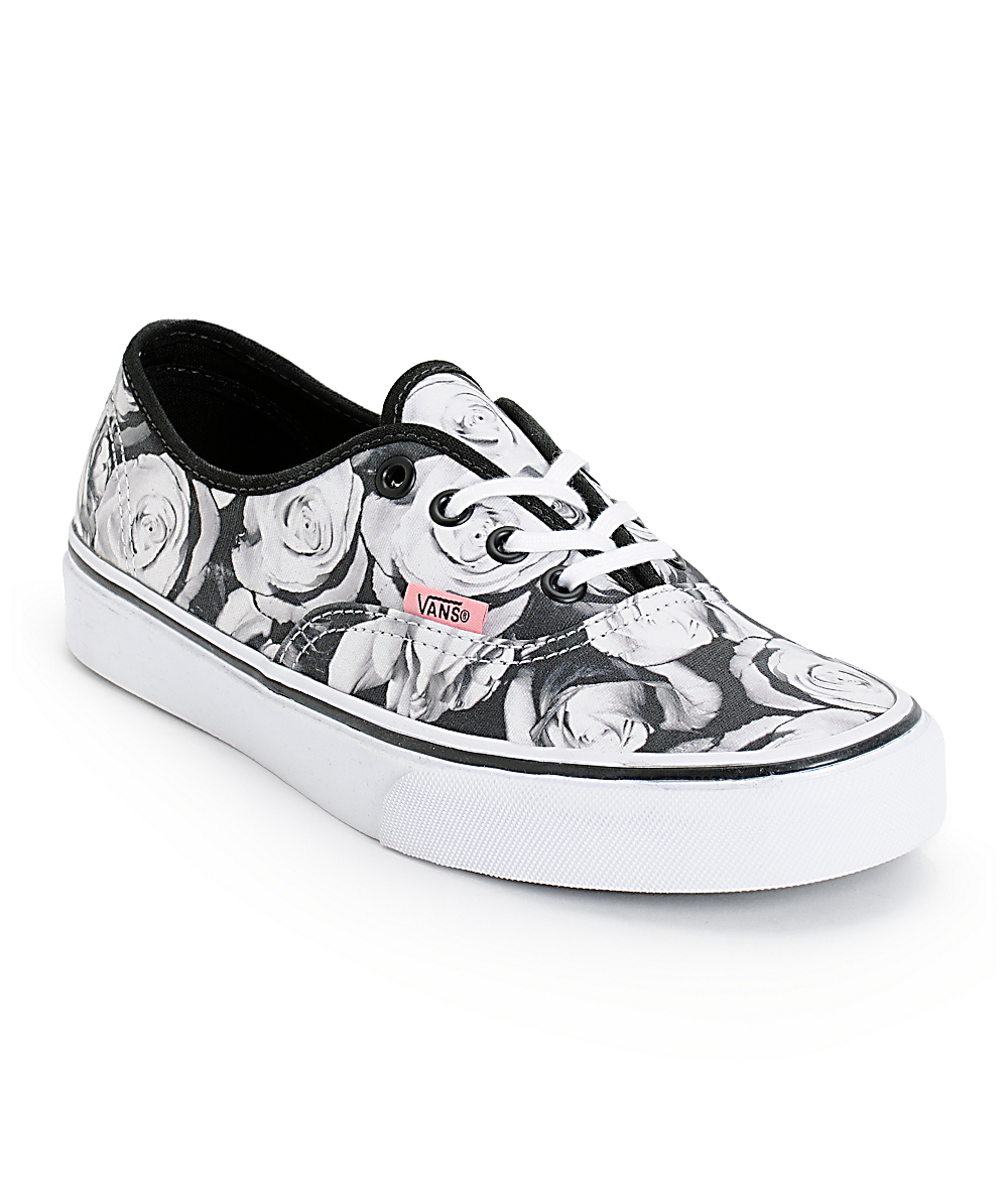 vans authentic mujer rosas