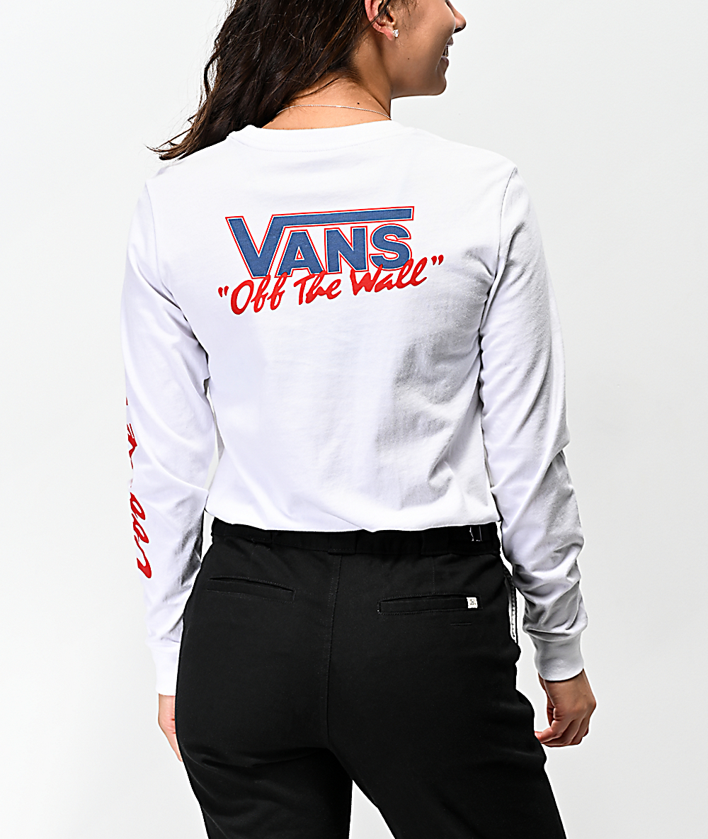 blue and red vans shirt