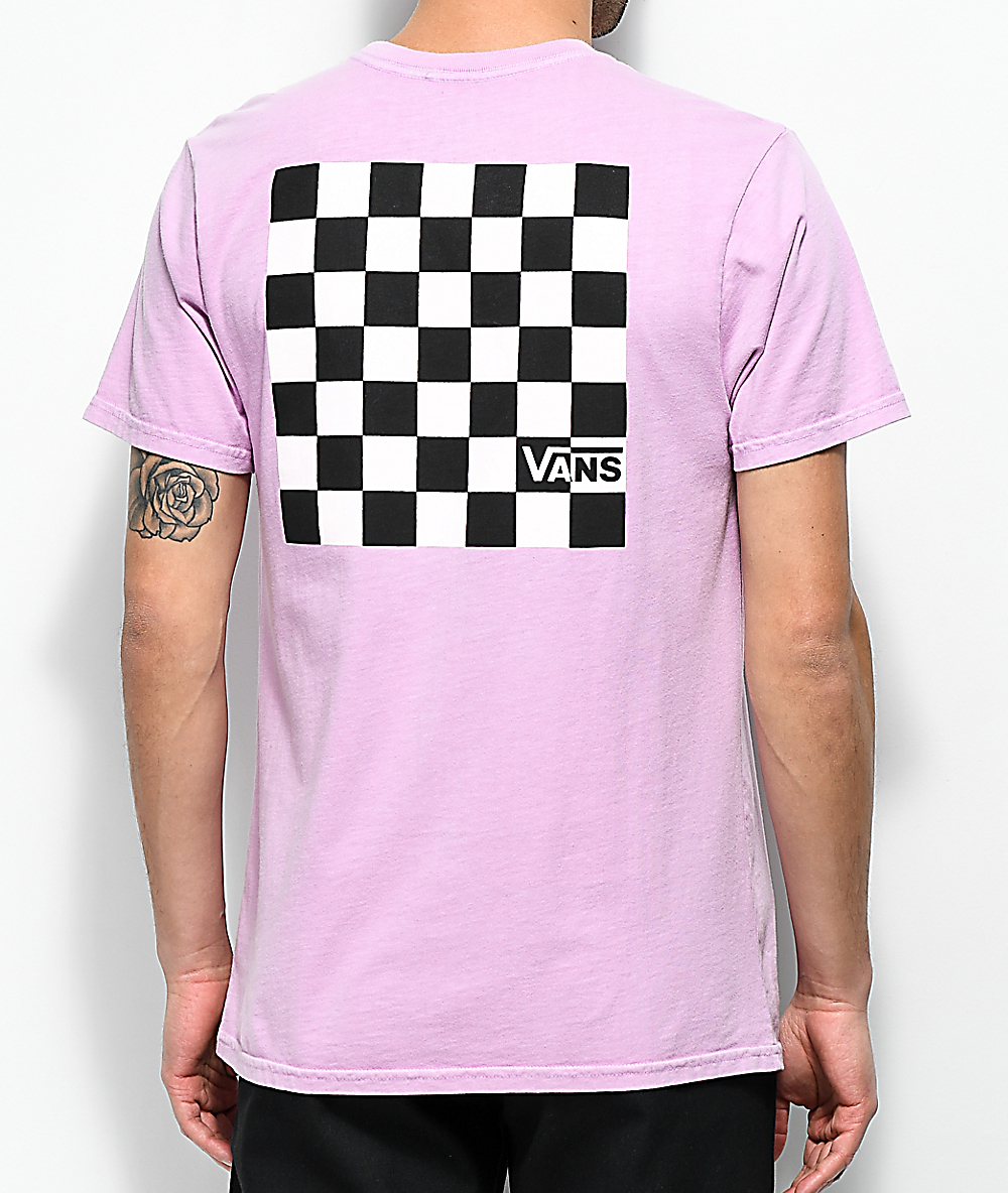 pink and black vans shirt