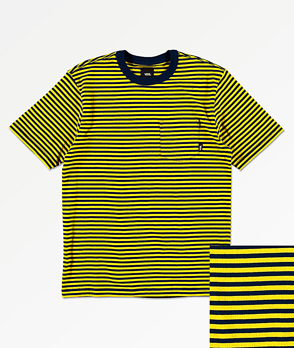 vans yellow t shirt mens