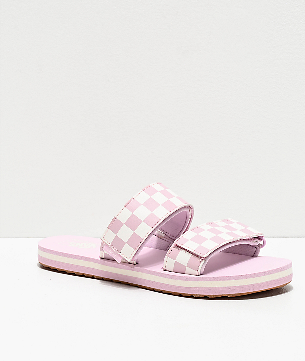 pink vans sandals