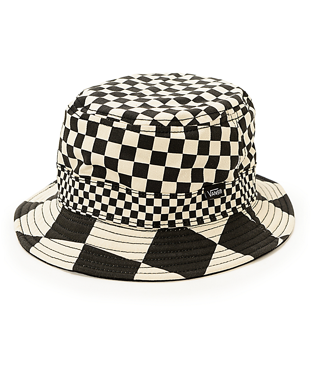 vans checkered bucket hat