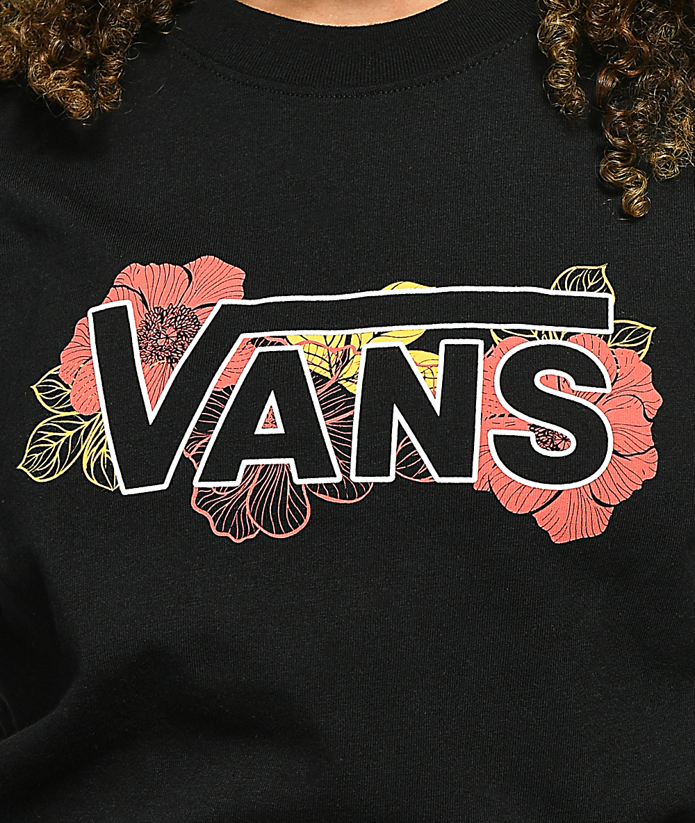 vans flower t shirt