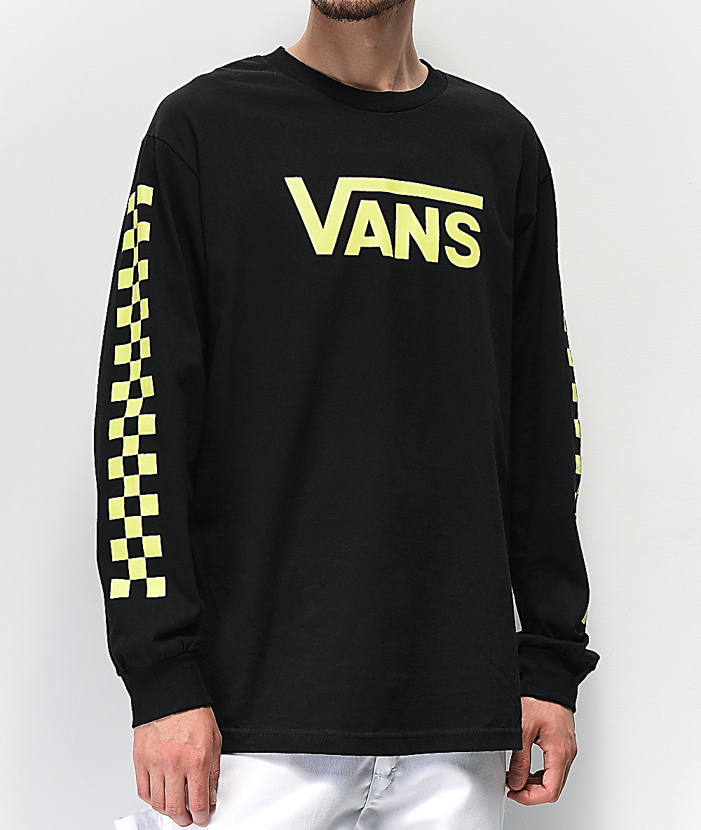 long sleeve checkerboard shirt