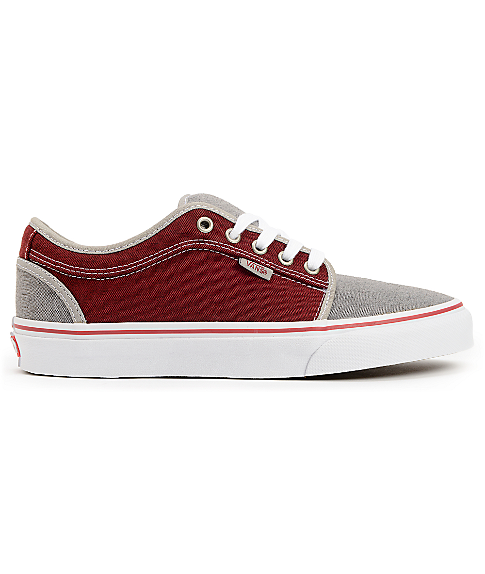 vans chukka low burgundy