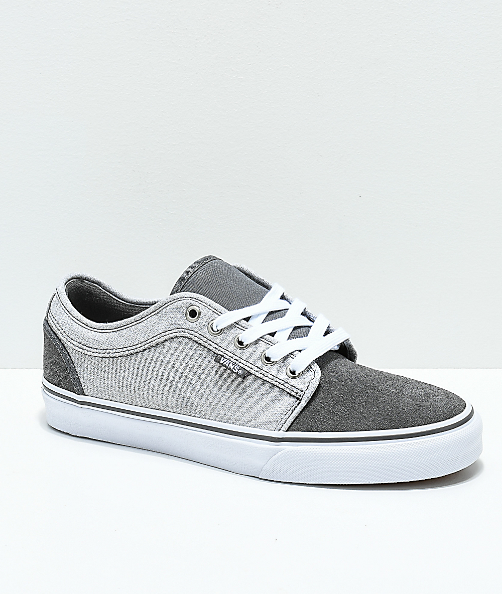 Vans chukka low pro pewter & frost grey sales skate shoes