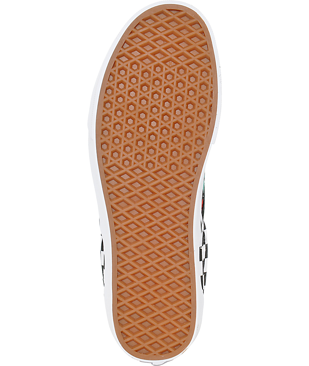 Vans Classic Burger Checkerboard Mens Slip On Shoes Vans Classic Burger Checkerboard Mens Slip On Shoes