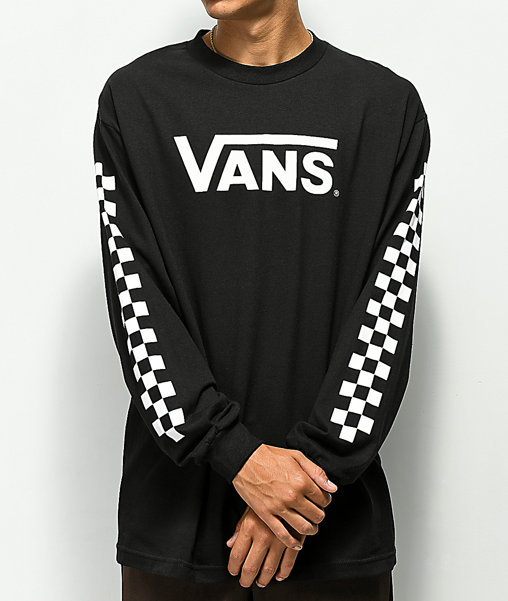 camisa vans mujer negro