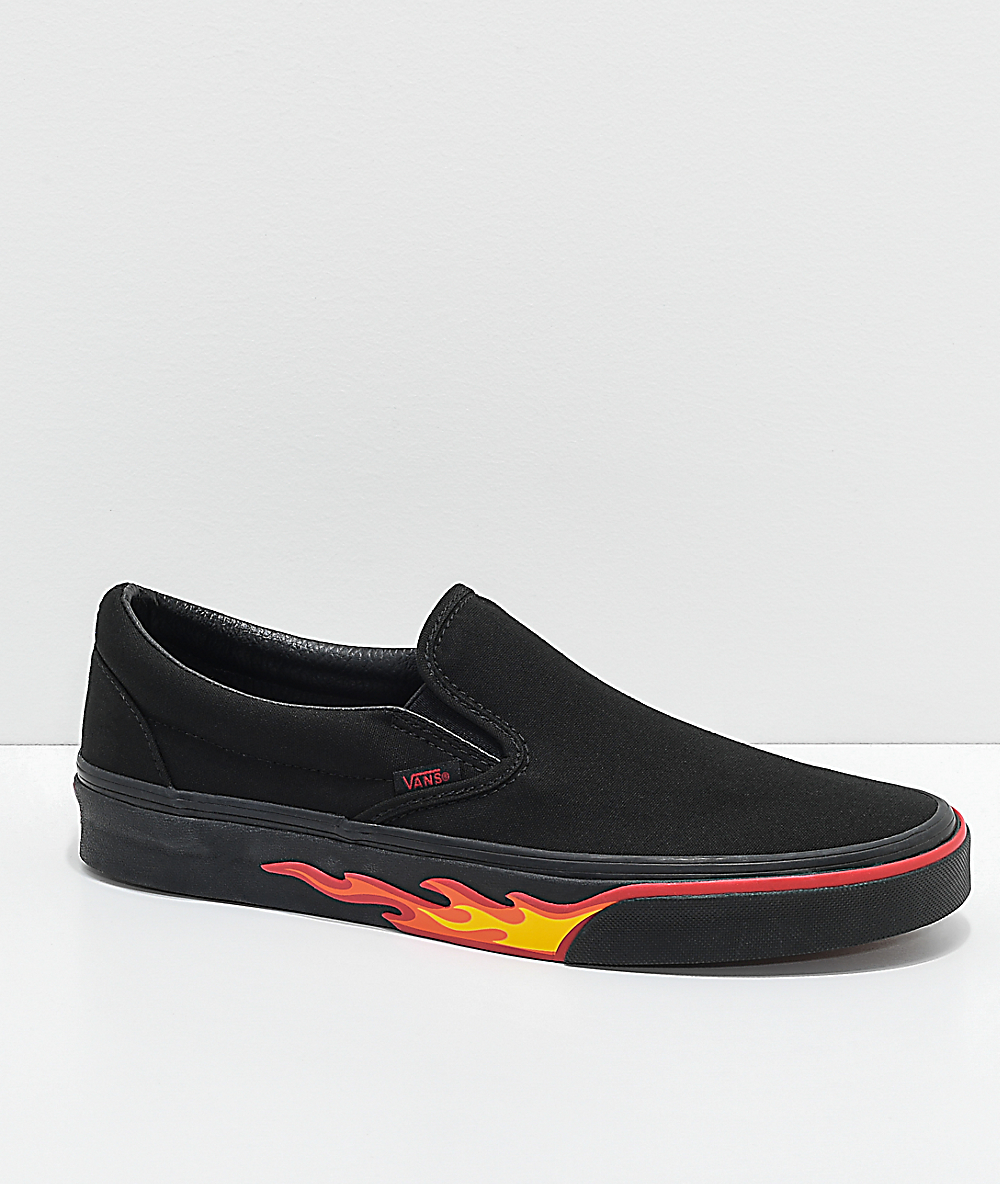 vans slip on flame vans slip on flame