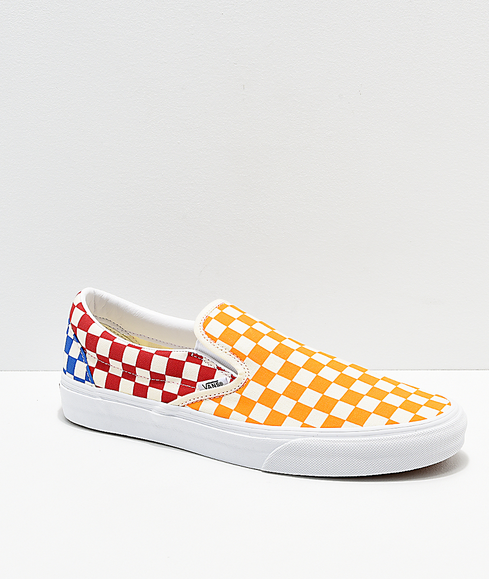 vans classic slip on cuadros